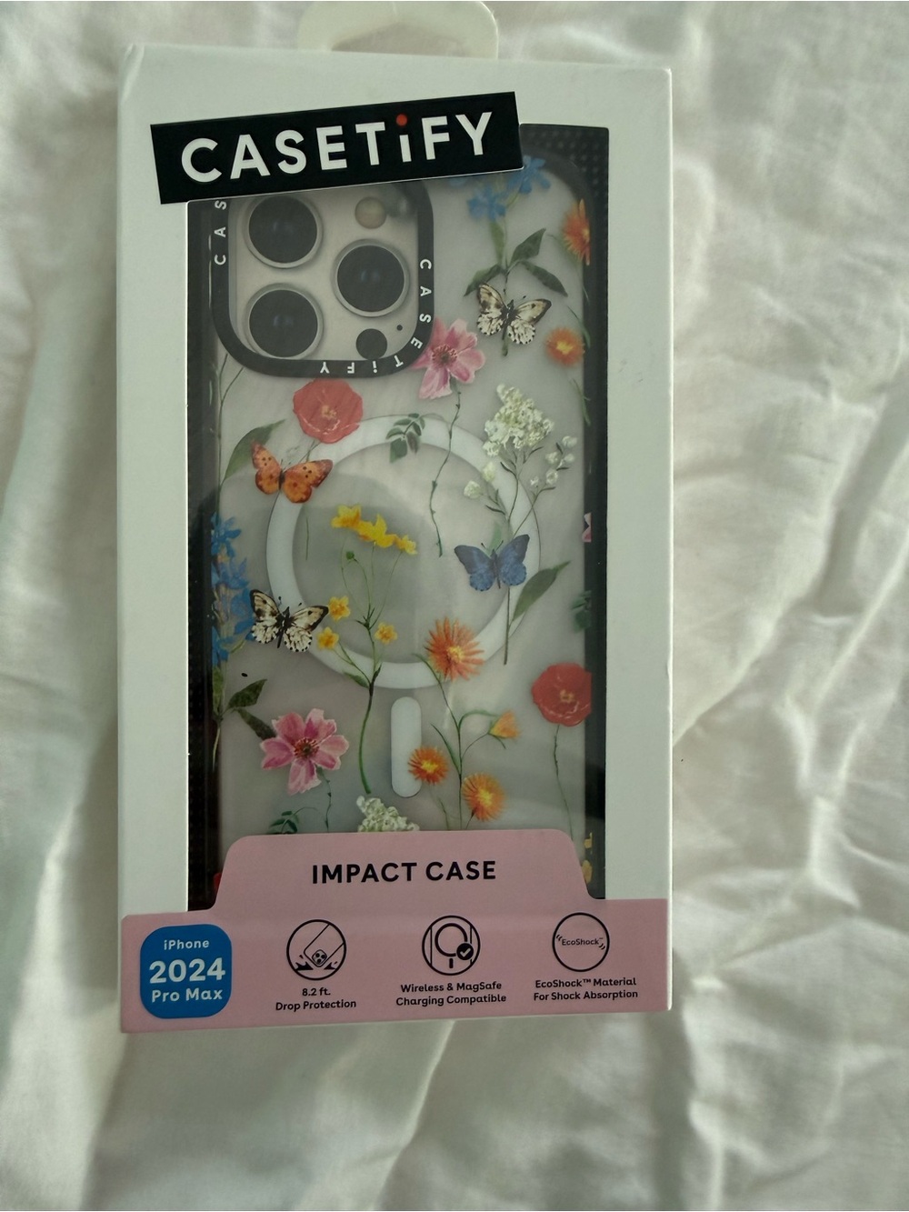 Casetify White & Pink iPhone 2024 Pro Max Case Box